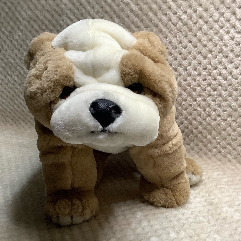 TY Classic Winston English Bulldog Vintage 1990 Puppy Dog Stuffed Animal